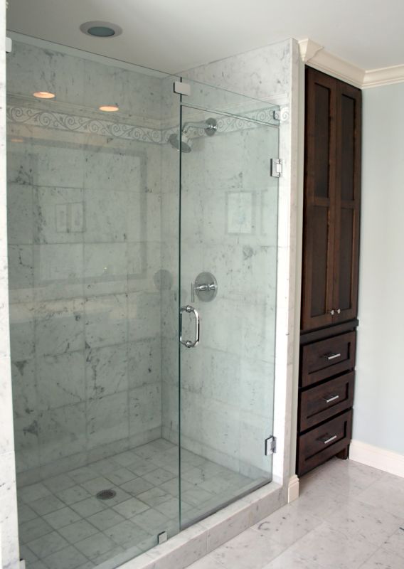 Shower with Frameless Glass